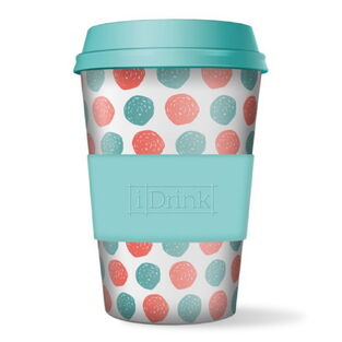 TOTAL I DRINK ΚΟΥΠΑ ΑΠΟ ΜΠΑΜΠΟΥ 435ml DOTS ΛΕΥΚΗ ΜΕ ΧΡΩΜΑΤΙΣΤΑ ΠΟΥΑ ID0101