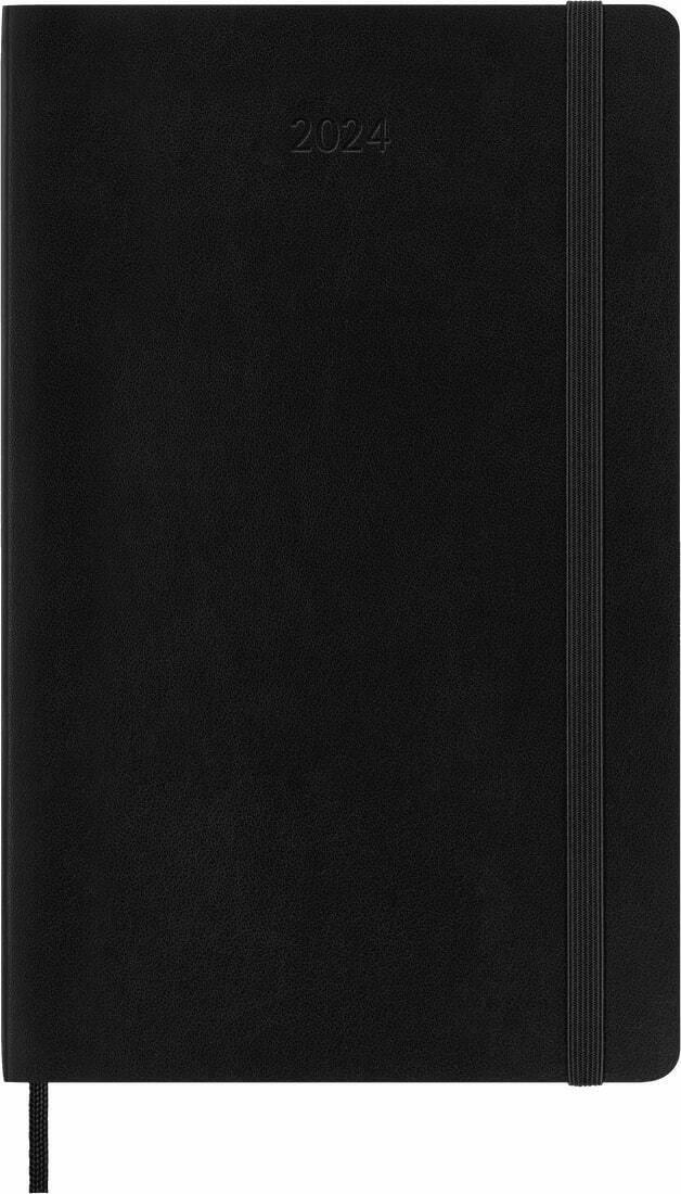 2024 ΗΜΕΡΟΛΟΓΙΟ MOLESKINE LARGE (13x21cm) HARD COVER BLACK DAILY DIARY (ΗΜΕΡΗΣΙΟ ΗΜΕΡΟΛΟΓΙΟ ΕΤΟΥΣ)