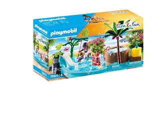 PLAYMOBIL AQUA PARK ΠΑΙΔΙΚΗ ΠΙΣΙΝΑ ΜΕ ΥΔΡΟΜΑΣΑΖ 70611