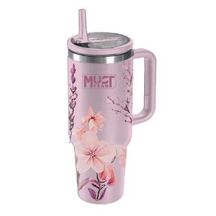 MUST TEAM ΡΟΖ ΜΕ ΛΟΥΛΟΥΔΙΑ ΠΟΤΗΡΙ ΑΝΟΞΕΙΔΩΤΟ ΘΕΡΜΟΣ 1200ml ΜΕ ΚΑΛΑΜΑΚΙ 587162