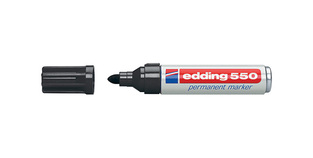 EDDING 550 ΜΑΡΚΑΔΟΡΟΣ ΑΝΕΞΙΤΗΛΟΣ ΣΤΡΟΓΓΥΛΗ ΜΥΤΗ ΜΑΥΡΟ 1