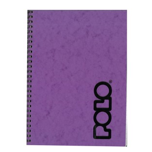 POLO ΤΕΤΡΑΔΙΟ ΣΠΙΡΑΛ 17x25cm 2 ΘΕΜΑΤΩΝ 60φ CLASSIC NOTE ΜΩΒ 919081 (ΠΛΑΣΤΙΚΟ ΔΙΑΦΑΝΟ ΕΞΩΦΥΛΛΟ)