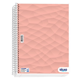 SKAG ΤΕΤΡΑΔΙΟ ΣΠΙΡΑΛ A4 (21x29,7cm) 3 ΘΕΜΑΤΩΝ 90φ UNIVERSITY LAMINATED ABSTRACT ΡΟΔΑΚΙΝΙ 231893