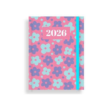 2026 ΗΜΕΡΟΛΟΓΙΟ ΗΜΕΡΗΣΙΟ 12x17cm RIVER ΜΕ ΛΑΣΤΙΧΟ ΡΟΖ 587116 (TESORO)