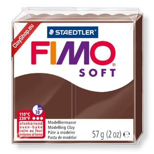 STAEDTLER FIMO SOFT ΠΗΛΟΣ ΠΟΥ ΨΗΝΕΤΑΙ CHOCOLATE ΚΑΦΕ 8020 75 56gr