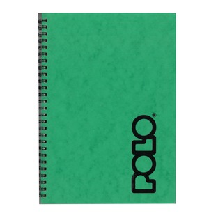 POLO ΤΕΤΡΑΔΙΟ ΣΠΙΡΑΛ 17x25cm 2 ΘΕΜΑΤΩΝ 60φ CLASSIC NOTE ΠΡΑΣΙΝΟ 919081 (ΠΛΑΣΤΙΚΟ ΔΙΑΦΑΝΟ ΕΞΩΦΥΛΛΟ)