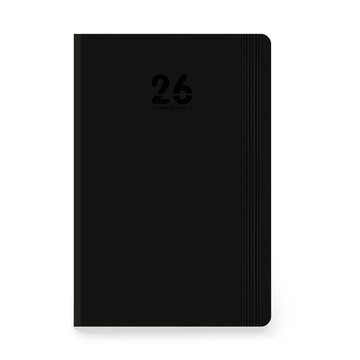 2026 ΗΜΕΡΟΛΟΓΙΟ ΗΜΕΡΗΣΙΟ RODONIT 12x17cm ΜΑΥΡΟ ΜΕ ΛΑΣΤΙΧΟ 448315 (ΤΡΙΠΕΡΙΝΑ)