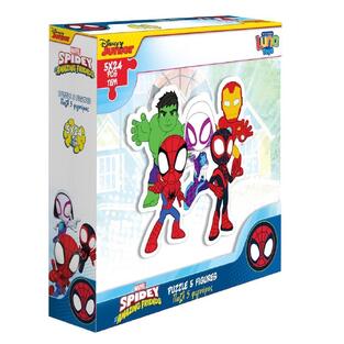 LUNA TOYS 5 ΠΑΖΛ 24 ΤΕΜΑΧΙΩΝ ΦΙΓΟΥΡΕΣ SPIDEY AND HIS AMAZING FRIENDS 508690