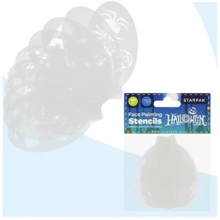 STARPAK ΣΤΕΝΣΙΛ ΓΙΑ ΤΟ ΠΡΟΣΩΠΟ HALLOWEEN 10τεμ ET548333