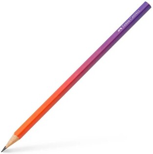 FABER CASTELL ΜΟΛΥΒΙ ΤΡΙΓΩΝΙΚΟ B FLOW EDITION PUNCHY MELON ΜΩΒ 118404