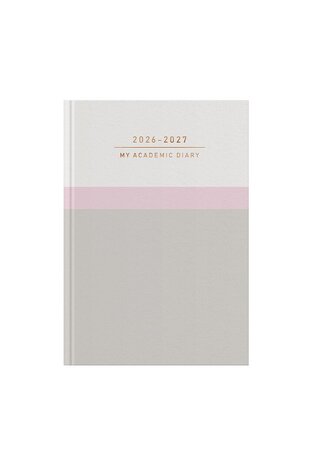 2026 2027 ΗΜΕΡΟΛΟΓΙΟ ΑΚΑΔΗΜΑΙΚΟ ΗΜΕΡΗΣΙΟ 14x21cm ACADEMIC COLOUR b ΓΚΡΙ ΛΕΥΚΟ 77153 (ΛΙΝΑΡΔΑΤΟΣ)