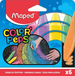 MAPED COLOR PEPS ΚΙΜΩΛΙΑ ΠΕΖΟΔΡΟΜΙΟΥ 6τεμ 936010