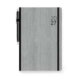2027 ΗΜΕΡΟΛΟΓΙΟ ΗΜΕΡΗΣΙΟ ECO 17x25cm ΓΚΡΙ ΑΝΟΙΧΤΟ ΜΕ ΛΑΣΤΙΧΟ ΚΑΙ ΣΤΥΛΟ ΚΑΙ ΣΤΥΛΟ 891655 (ΤΡΙΠΕΡΙΝΑ)
