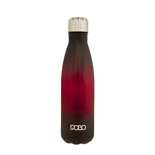 POLO ΠΑΓΟΥΡΙ ΜΠΟΥΚΑΛΙ ΘΕΡΜΟΣ STAINLESS STEEL 500ml GRADIENT 4 ΜΑΥΡΟ ΚΟΚΚΙΝΟ 949004 8414