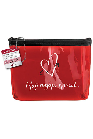 ΡΕΝΕ TRAVEL ΚΟΚΚΙΝΟ ΤΣΑΝΤΑΚΙ ΝΕΣΕΣΕΡ LOVING PASS ΜΑΖΙ ΠΗΓΑΜΕ ΠΑΝΤΟΥ