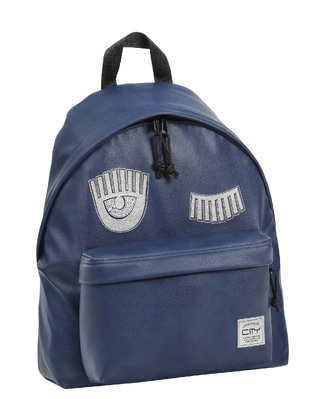 LYC SAC CITY ΤΣΑΝΤΑ ΣΑΚΙΔΙΟ ΠΛΑΤΗΣ THE DROP EYES ON BLUE ΜΠΛΕ ΜΕ ΑΣΗΜΙ 16417