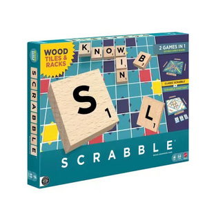 MATTEL ΕΠΙΤΡΑΠΕΖΙΟ ΠΑΙΧΝΙΔΙ SCRABBLE ΜΕ ΞΥΛΙΝΑ ΓΡΑΜΜΑΤΑ 861 01968