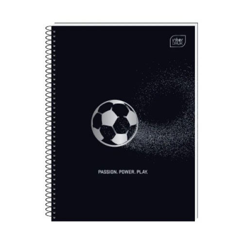 INTERDRUK ΤΕΤΡΑΔΙΟ ΣΠΙΡΑΛ 17x25cm 2 ΘΕΜΑΤΩΝ 60φ METALLIC SPORT ΜΠΑΛΑ