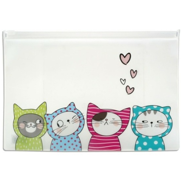 M&G ΦΑΚΕΛΟΣ ΜΕ ΖΙΠ A5 (14,8x21cm) SO MANY CATS ADM929FP