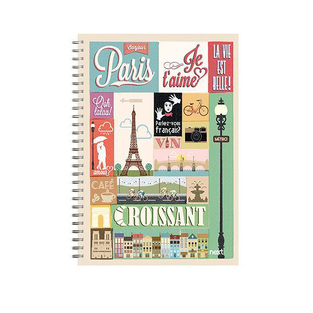 NEXT ΤΕΤΡΑΔΙΟ ΣΠΙΡΑΛ A4 (21x29,7cm) 2 ΘΕΜΑΤΩΝ 70φ TRAVEL PARIS 02889 3