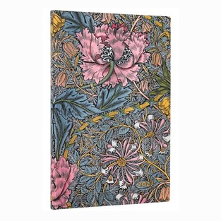 2027 ΗΜΕΡΟΛΟΓΙΟ ΕΒΔΟΜΑΔΙΑΙΟ PAPERBLANKS FLEXIS MAXI 13,5x21cm MORRIS PINK HONEYSUCKLE FE20104