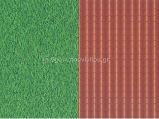 SKAG ZAZOO ΧΑΡΤΟΝΙ 50x70cm 230gr ΔΙΠΛΗΣ ΟΨΗΣ ΣΚΕΠΗ ΜΕ ΚΟΚΚΙΝΑ ΚΕΡΑΜΙΔΙΑ ΚΑΙ ΓΡΑΣΙΔΙ 292405