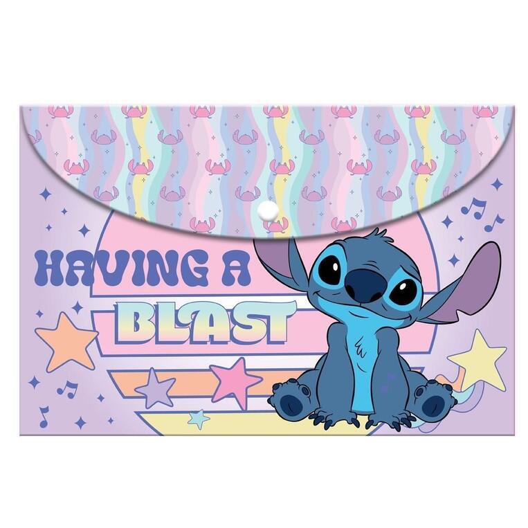ΦΑΚΕΛΟΣ ΜΕ ΚΟΥΜΠΙ ΠΛΑΣΤΙΚΟΣ A4 (21x29,7cm) LILO AND STITCH 564912
