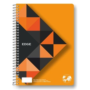 GLOBUS ΤΕΤΡΑΔΙΟ ΣΠΙΡΑΛ 17x25cm 1 ΘΕΜΑΤΟΣ 40φ EDGE ΠΟΡΤΟΚΑΛΙ ED11