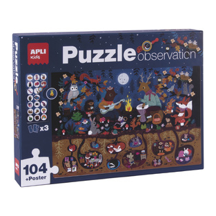 APLI KIDS ΠΑΖΛ 104 ΤΕΜΑΧΙΩΝ OBSERVATION FOREST 18507