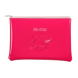 VIQUEL ΤΣΑΝΤΑΚΙ ΠΛΑΣΤΙΚΟ ΜΕ ΦΕΡΜΟΥΑΡ 13x17cm ΦΟΥΞΙΑ 979831