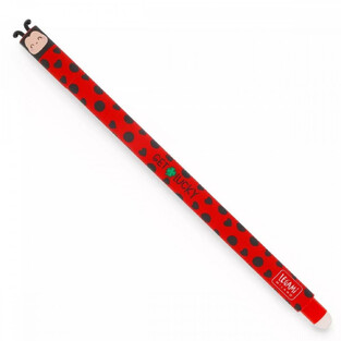 LEGAMI ΣΤΥΛΟ ΠΟΥ ΣΒΗΝΕΙ GEL 0.7mm LADYBUG GET LUCKY ΚΟΚΚΙΝΗ ΓΡΑΦΗ EP0074
