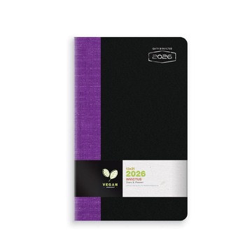 2026 ΗΜΕΡΟΛΟΓΙΟ ΗΜΕΡΗΣΙΟ 13x21cm INVICTUS ΜΑΥΡΟ ΜΩΒ 626351300 (UNIPAP)