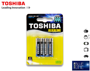 TOSHIBA ΑΛΚΑΛΙΚΕΣ ΜΠΑΤΑΡΙΕΣ 4τεμ AAA LR03 1.5V