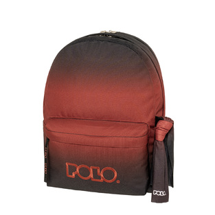POLO ΣΧΟΛΙΚΗ ΤΣΑΝΤΑ ΣΑΚΙΔΙΟ ΠΛΑΤΗΣ ORIGINAL DOUBLE SCARF 30lt GRADIENT ΜΑΥΡΟ ΚΟΚΚΙΝΟ 901262 8414