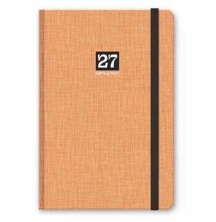 2027 ΗΜΕΡΟΛΟΓΙΟ ΗΜΕΡΗΣΙΟ TEXT BOOK 13x21cm ΠΟΡΤΟΚΑΛΙ ΜΕ ΛΑΣΤΙΧΟ ΚΑΙ ΣΤΥΛΟΘΗΚΗ 627121384 (UNIPAP)