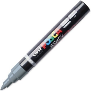 POSCA ΜΑΡΚΑΔΟΡΟΣ PC5BR BRUSH ΓΚΡΙ (GREY)