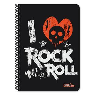 MUST ΤΕΤΡΑΔΙΟ ΣΠΙΡΑΛ 17x25cm 5 ΘΕΜΑΤΩΝ 150φ REVOLUTION I LOVE ROCK AND ROLL 584652