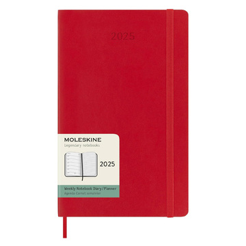 2025 ΗΜΕΡΟΛΟΓΙΟ MOLESKINE LARGE (13x21cm) SOFT COVER SCARLET RED WEEKLY DIARY (ΕΒΔΟΜΑΔΙΑΙΟ ΗΜΕΡΟΛΟΓΙΟ ΕΤΟΥΣ)