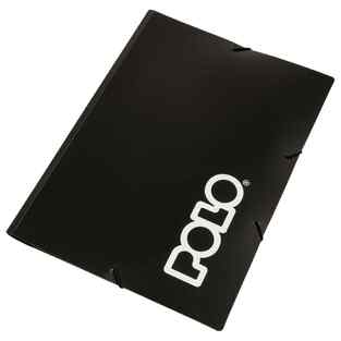 POLO ΝΤΟΣΙΕ ΦΑΚΕΛΟΣ ΜΕ ΛΑΣΤΙΧΟ 25x35cm PP ΠΛΑΣΤΙΚΟΣ 919052 ΜΑΥΡΟΣ