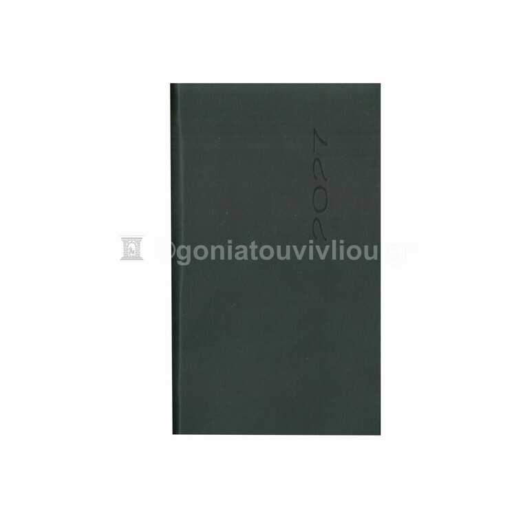 2027 ΗΜΕΡΟΛΟΓΙΟ ΗΜΕΡΗΣΙΟ ΥΠΟΚΙΤΡΙΝΟ 9x15cm FUNKY FLEXY ΠΡΑΣΙΝΟ ΣΚΟΥΡΟ ΜΕ ΛΑΣΤΙΧΟ 44 (ΠΛΑΝΟΓΡΑΜΜΑ)