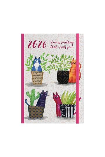 2026 ΗΜΕΡΟΛΟΓΙΟ ΗΜΕΡΗΣΙΟ 12x17cm CATS b 4 ΓΑΤΕΣ ΜΕ ΛΑΣΤΙΧΟ 62052 (ΛΙΝΑΡΔΑΤΟΣ)