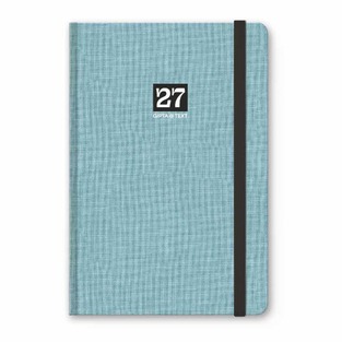 2027 ΗΜΕΡΟΛΟΓΙΟ ΑΤΖΕΝΤΑ ΕΒΔΟΜΑΔΙΑΙΟ TEXT BOOK 9x16cm ΓΑΛΑΖΙΟ ΜΕ ΛΑΣΤΙΧΟ 627120986 (UNIPAP)