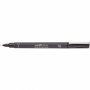 UNIBALL ΜΑΡΚΑΔΟΡΑΚΙ PIN FINE LINE ΓΚΡΙ ΣΚΟΥΡΟ 0.1mm