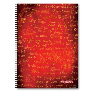 WHYNOTE ΤΕΤΡΑΔΙΟ ΣΠΙΡΑΛ Α4 (21x29,7cm) 4 ΘΕΜΑΤΩΝ 120φ SCIENCE ΚΟΚΚΙΝΟ 810026