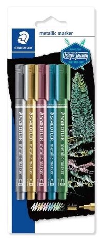 STAEDTLER ΜΕΤΑΛΛΙΚΟΙ ΜΑΡΚΑΔΟΡΟΙ ΣΕΤ 5τεμ 8323SBK5