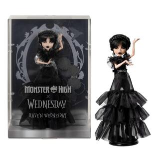 MATTEL ΣΥΛΛΕΚΤΙΚΗ ΚΟΥΚΛΑ MONSTER HIGH WEDNESDAY RAVE N DRESS HXJ03