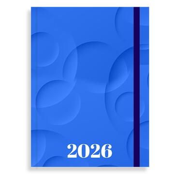 2026 ΗΜΕΡΟΛΟΓΙΟ ΗΜΕΡΗΣΙΟ 14x20cm MONOCHROME ΜΕ ΛΑΣΤΙΧΟ ΜΠΛΕ 587120 (TESORO)