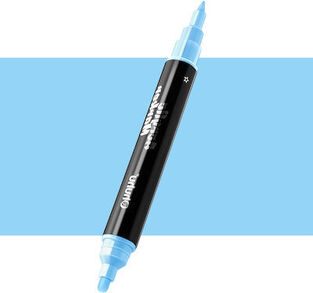 OHUHU ΑΚΡΥΛΙΚΟΣ ΜΑΡΚΑΔΟΡΟΣ ΜΕ ΔΙΠΛΗ ΜΥΤΗ NoB343 LIGHT BLUE ΓΑΛΑΖΙΟ