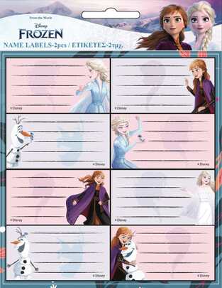 GIM ΕΤΙΚΕΤΑ ΤΕΤΡΑΔΙΩΝ 2τεμ FROZEN II 2 77181346
