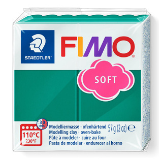 STAEDTLER FIMO SOFT ΠΗΛΟΣ ΠΟΥ ΨΗΝΕΤΑΙ EMERALD ΠΡΑΣΙΝΟΣ 8020 56 56gr